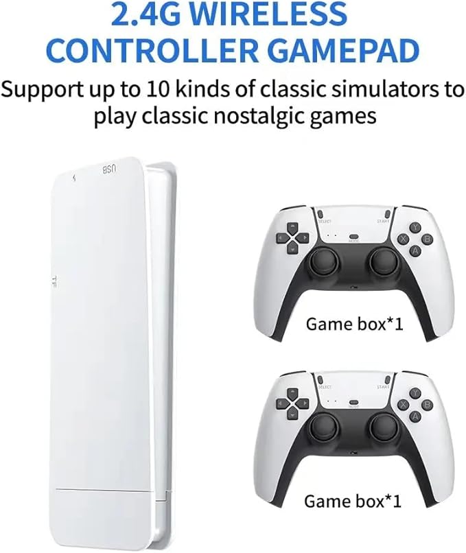 Game Stick M15 Pro estilo PS5 e controles Game Stick M15 Pro estilo PS5 e controles