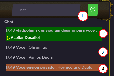 Chat e Bate Papo no Lobby